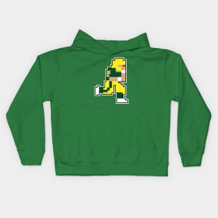 Tecmo Bowl Green Bay Kids Hoodie